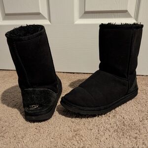 Pre-owned UGG Women's Black Classic Boots Size 8